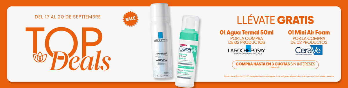TOP DEALS DE LA ROCHE POSAY Y CERAVE