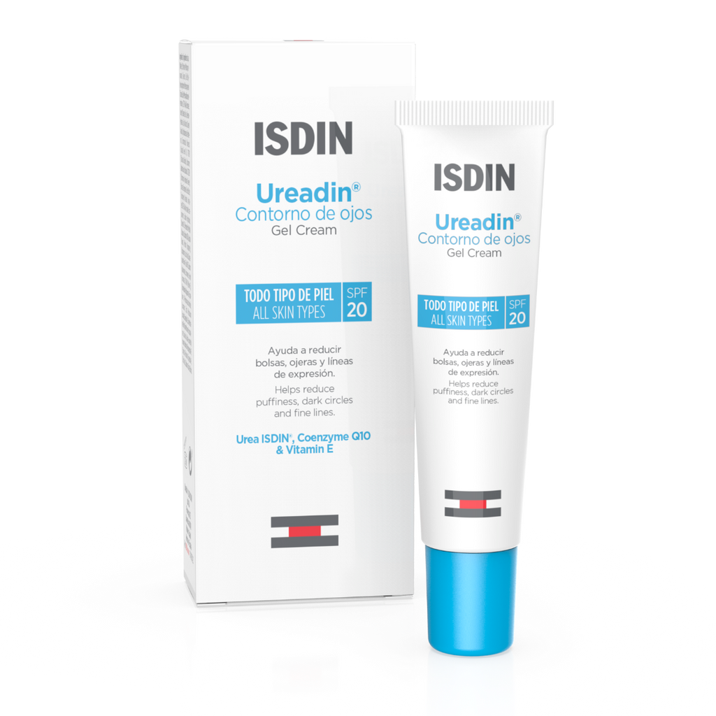 ISDIN UREADIN CONTORNO DE OJOS GEL CREAM 15ml - Gel crema bolsas, ojeras y líneas de expresión - Piel normal a seca