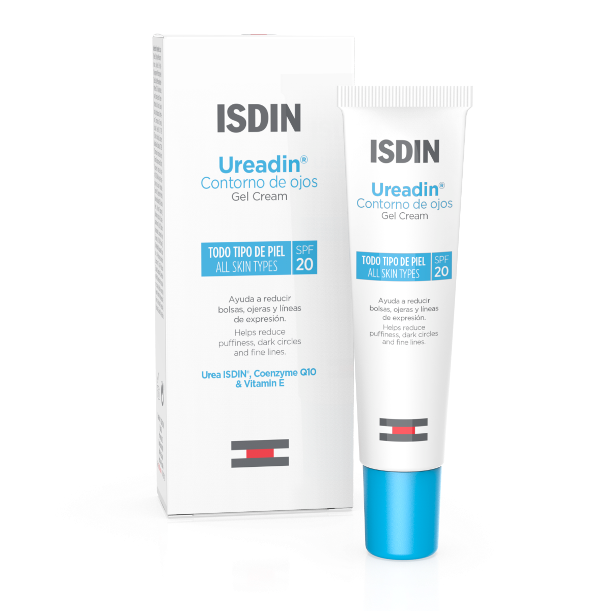 ISDIN UREADIN CONTORNO DE OJOS GEL CREAM 15ml - Gel crema bolsas, ojeras y líneas de expresión - Piel normal a seca