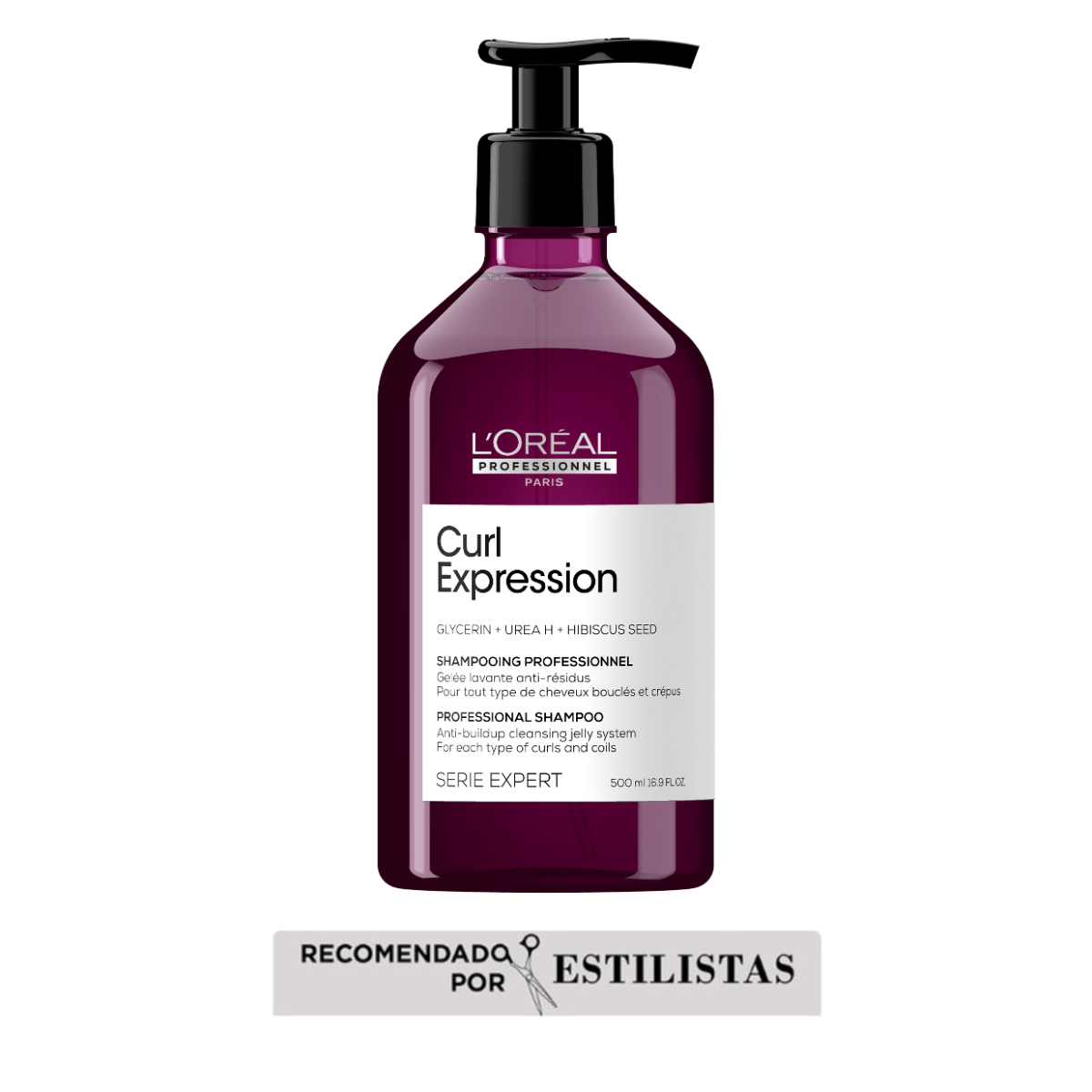 Shampoo En Gel Limpiador Para Cabello Con Rulos Curl Expression 500Ml Loreal Professionnel