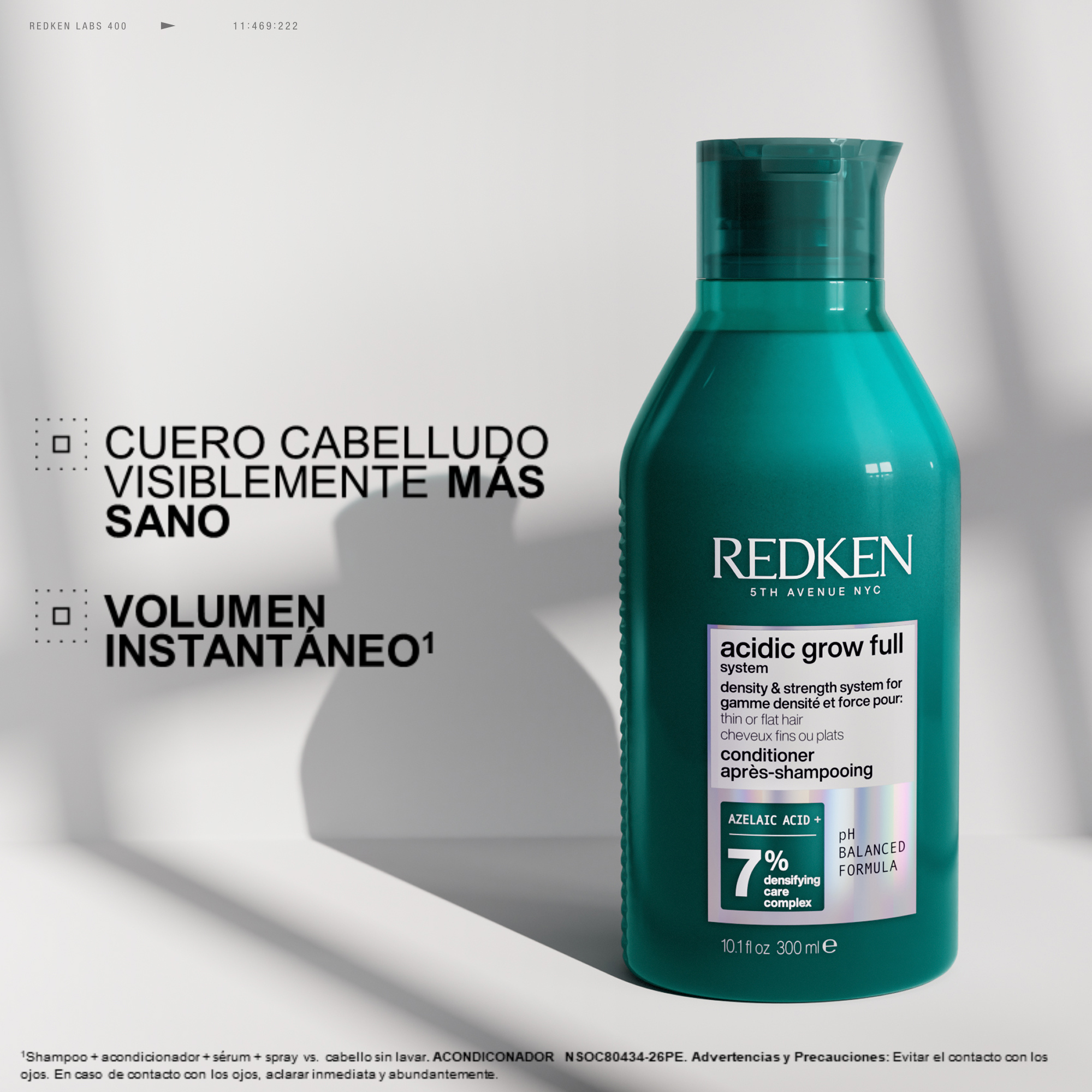 Acondicionador Acidic Grow Full System para cabello con falta de volumen 300ml | Redken