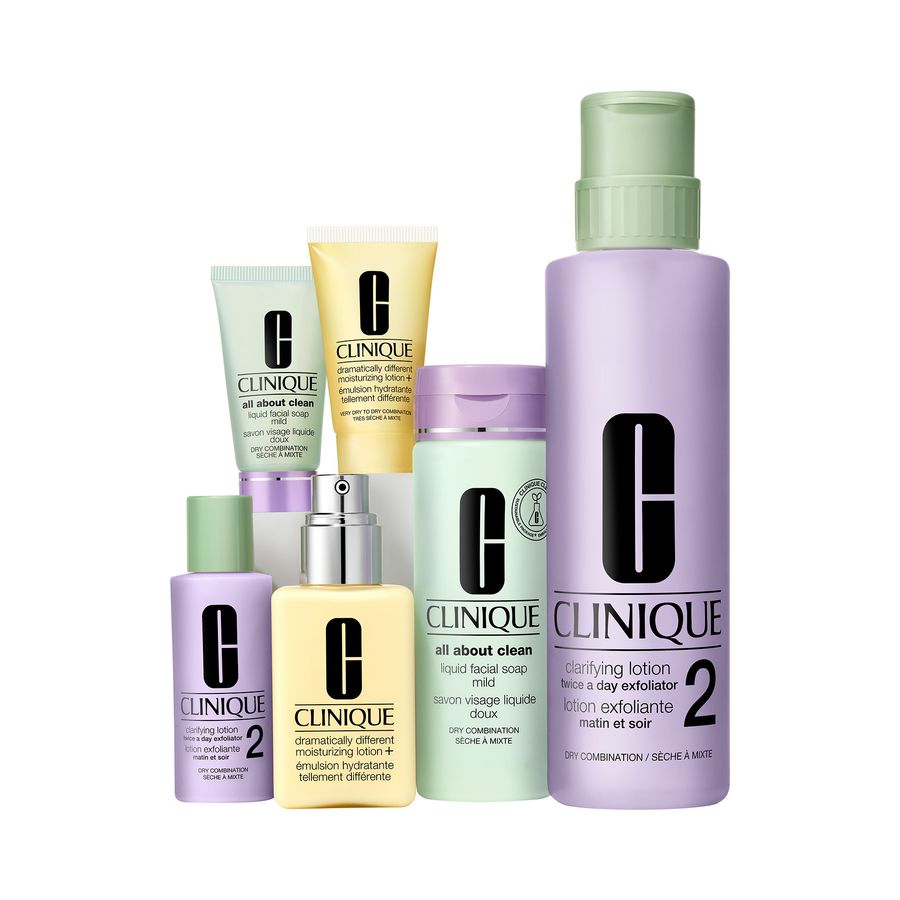 Set Clinique 3 pasos piel mixta seca