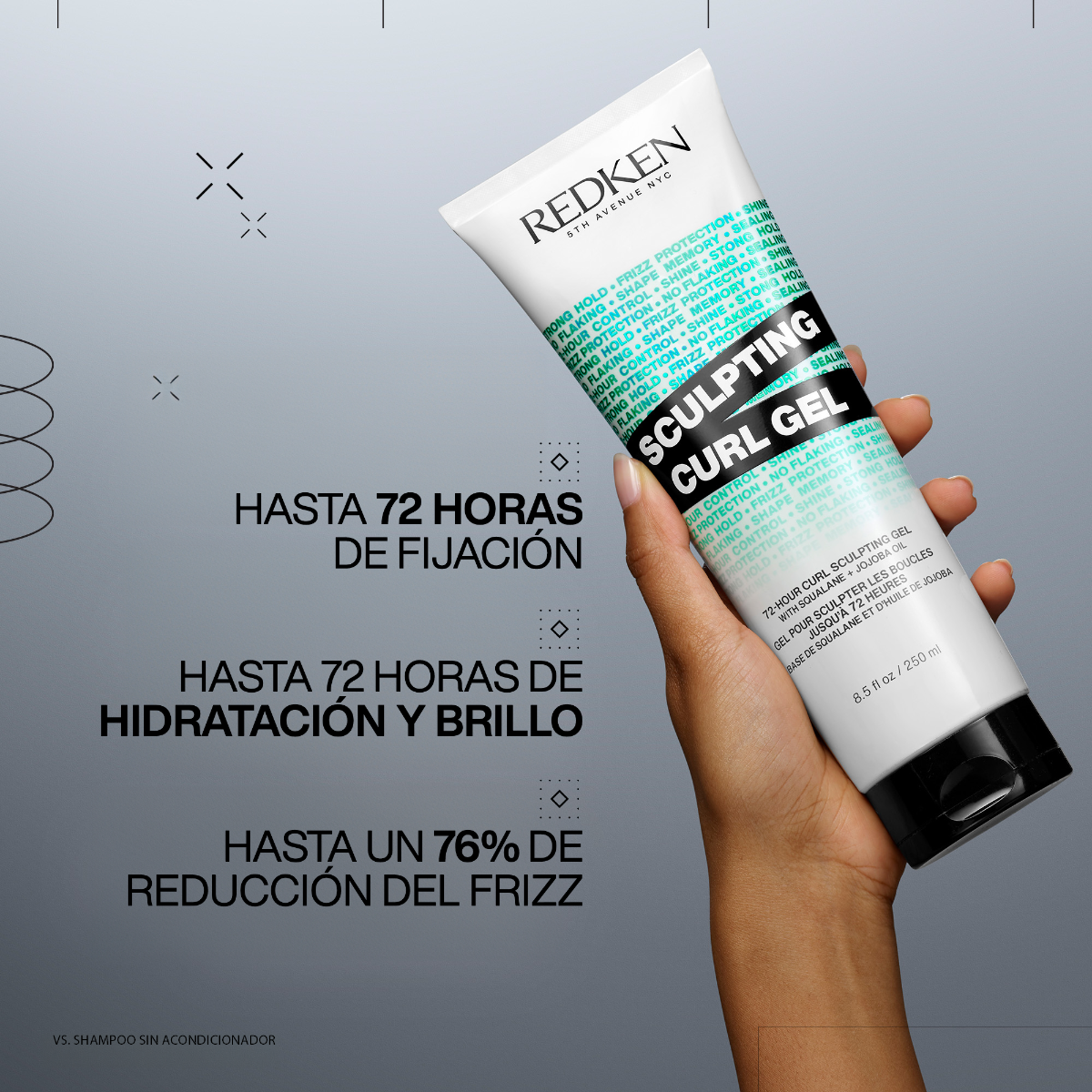 Sculpting Curl Gel para cabello rizado Acidic Bonding Curls 250ml Redken