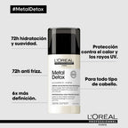 Termoprotector en crema para peinar Metal Detox para todo tipo de cabello Loreal Professionnel  100ml