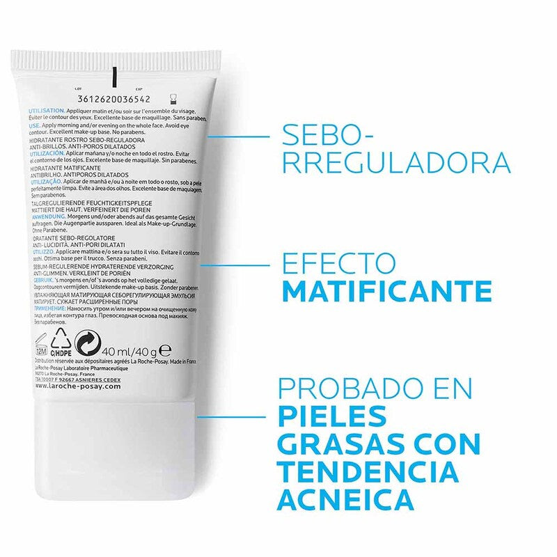 Hidratante Facial Anti-brillo Effaclar Mat 40ml