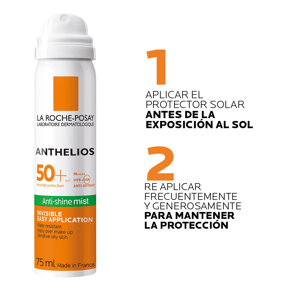 Protector Solar Anthelios Bruma Rostro FPS 50 75ml bloqueador