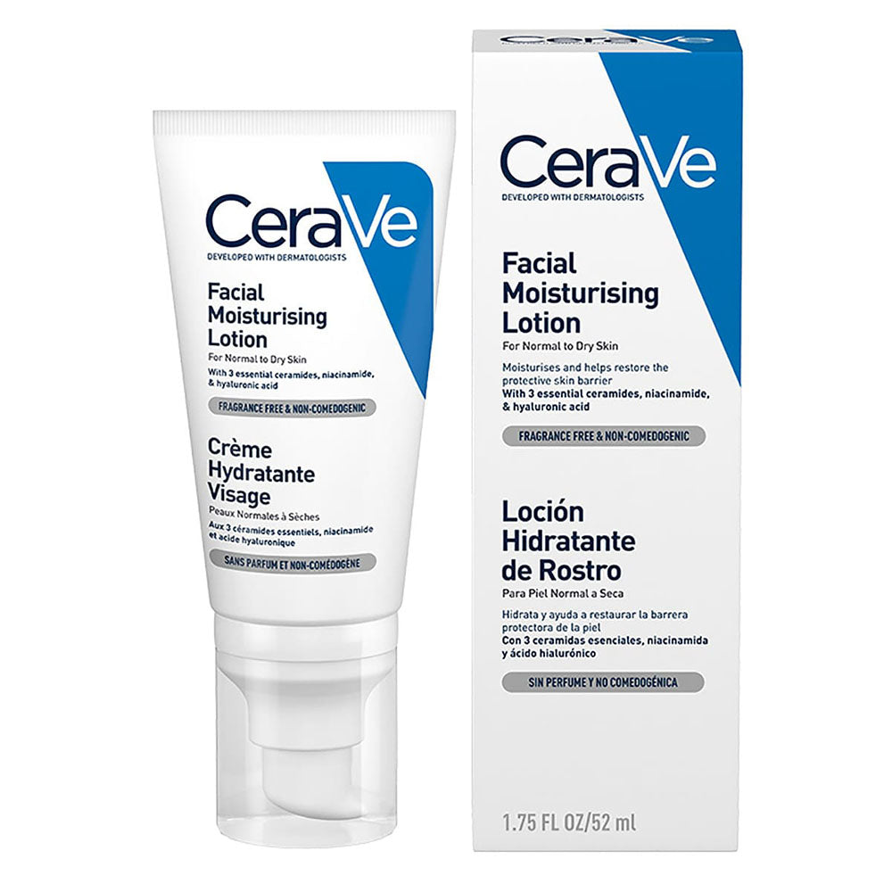 CeraVe Crema Hidratante Facial PM Facial Mositurizing Lotion 52ml