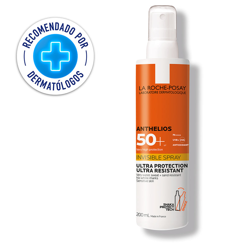 Protector Solar Corporal Anthelios Spray Invisible FPS 50+ 200ml bloqueador