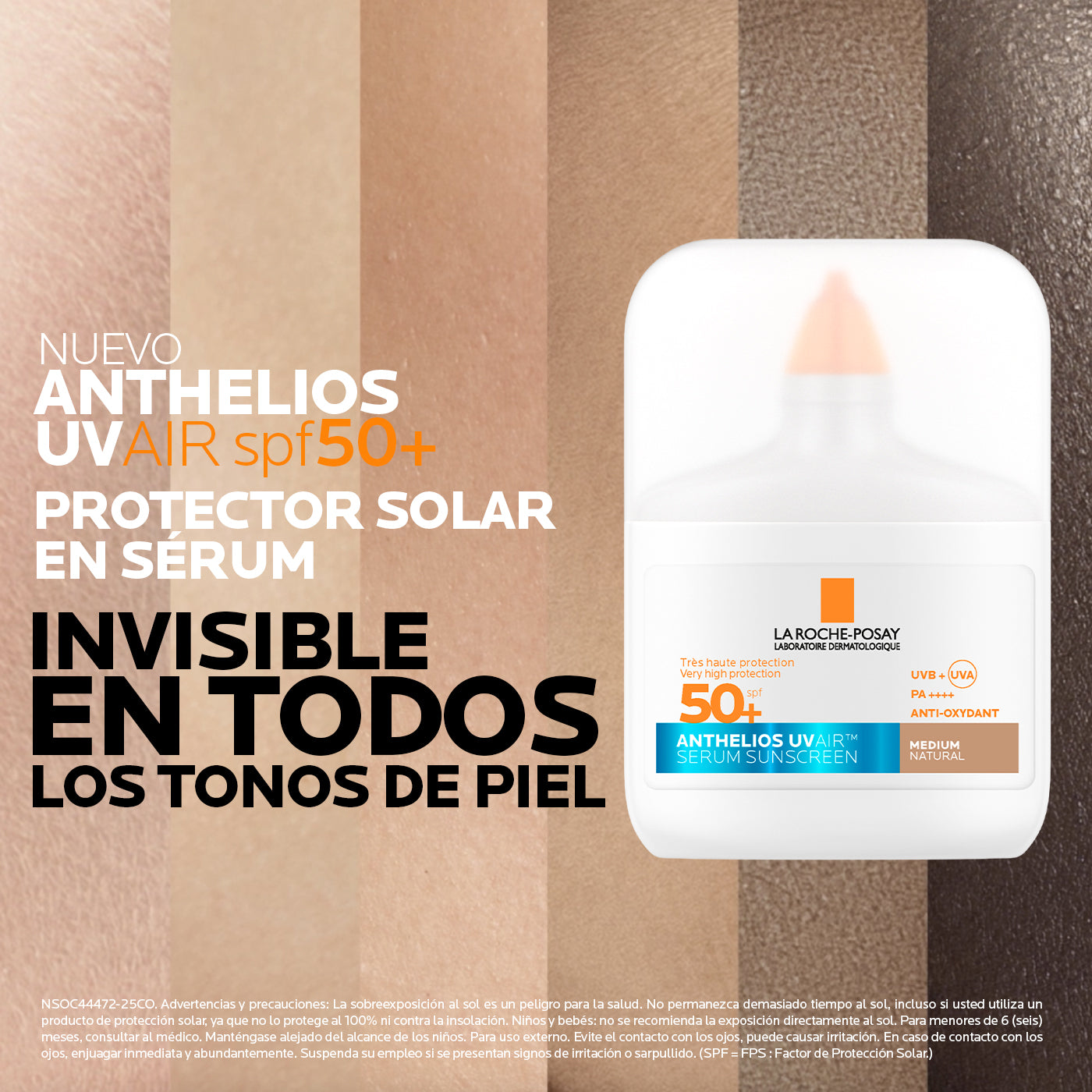 Protector Solar Anthelios Uv Air Medio Fps 50+ 50Ml | La Roche Posay