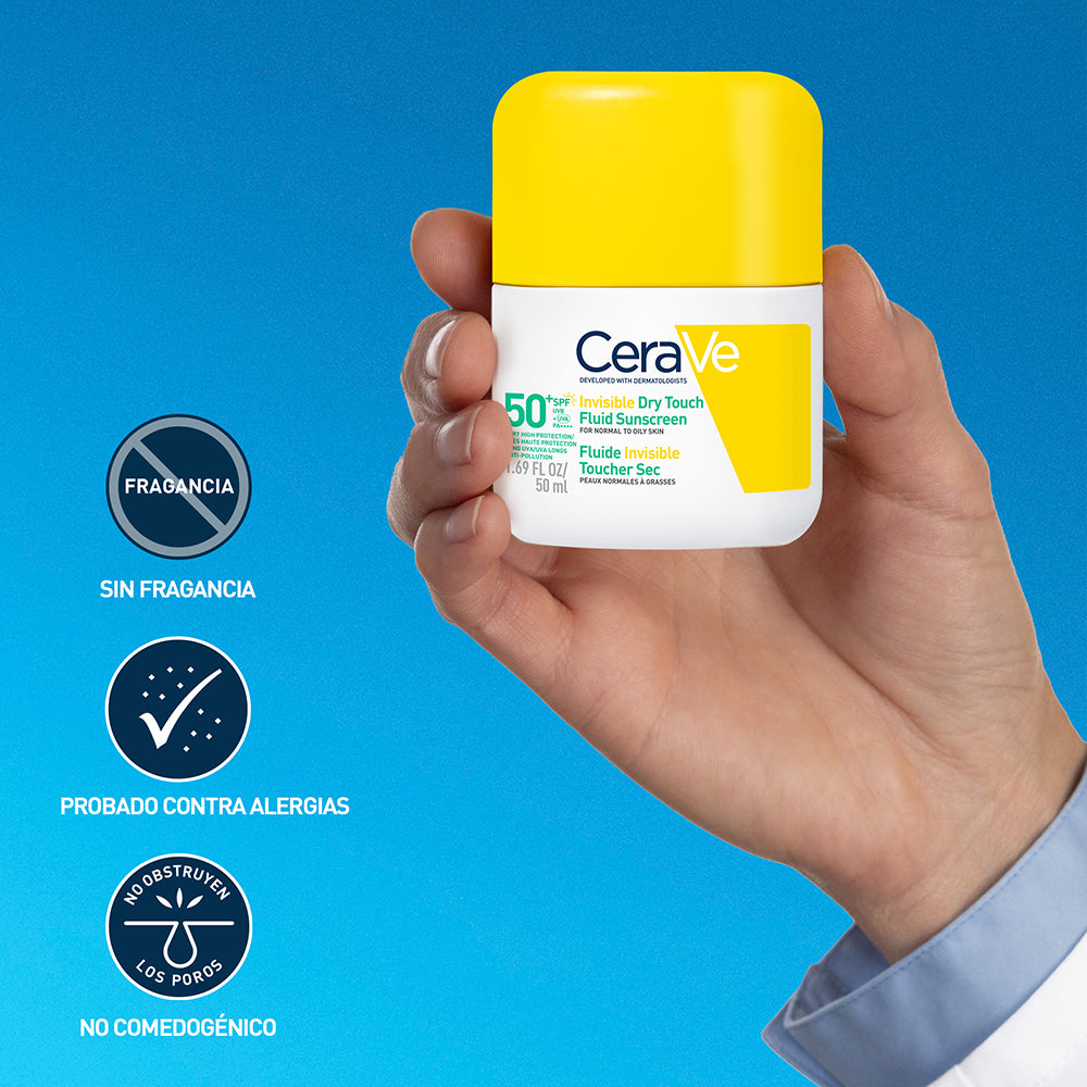 Protector Solar Fluido Invisible Oil Control SPF50+ 50ml | Cerave