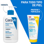 Protector Solar Loción Invisible Hidratante SPF50+ 177ml | Cerave