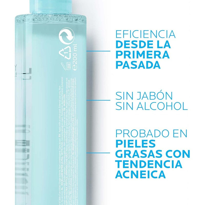 Agua Micelar Effaclar Pieles Mixtas a Grasas 200ml