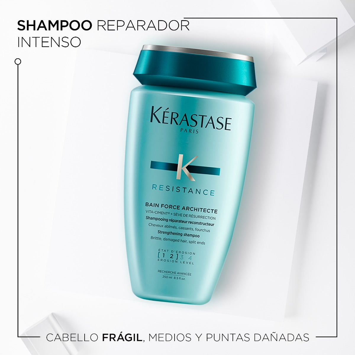 Kérastase Shampoo reconstructor para cabello débil Bain Force Architecte Resistance 250ml