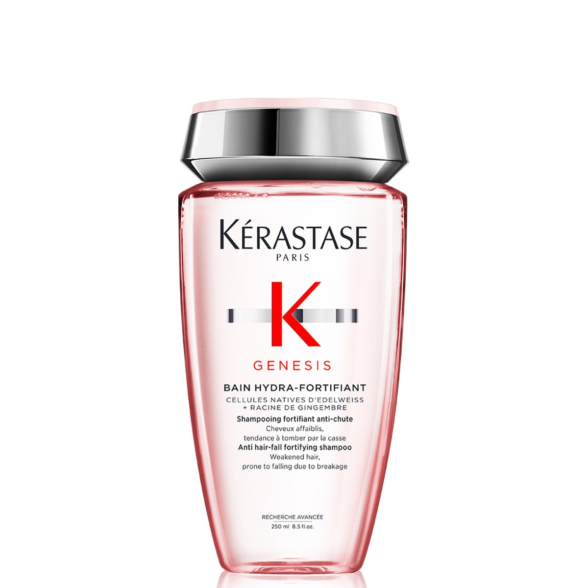 Kérastase Shampoo para cabello normal a graso con tendencia a la caída por cepillado Bain Hydra-Fortifiant Genesis 250ml