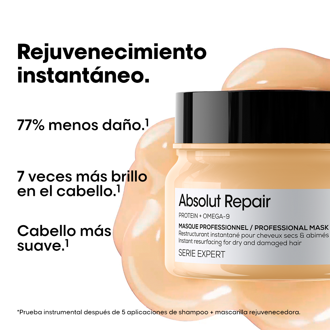 Mascarilla para cabello dañado Absolut Repair 250ml Loreal Professionnel