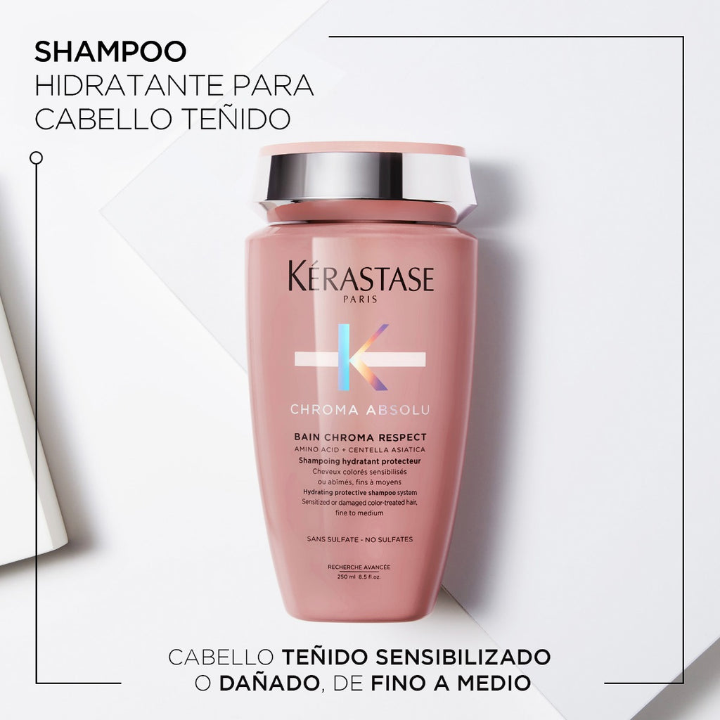 Kérastase Shampoo para cabello con color Bain Chroma rRespect Chroma Aboslu 250ml