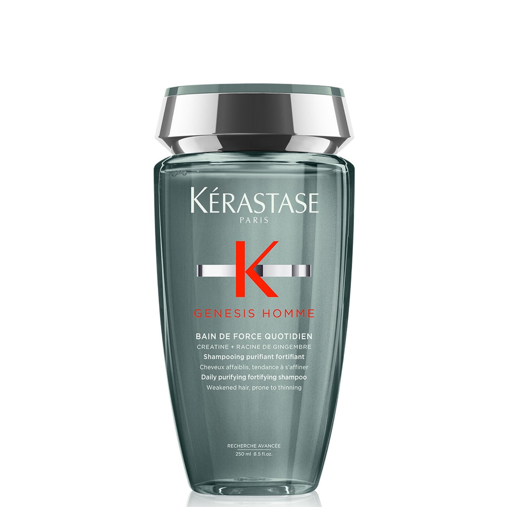 Kérastase Shampoo purificador y fortificante para cabellos debilitados con tendencia a la caída Genesis Homme Bain Force 250ml