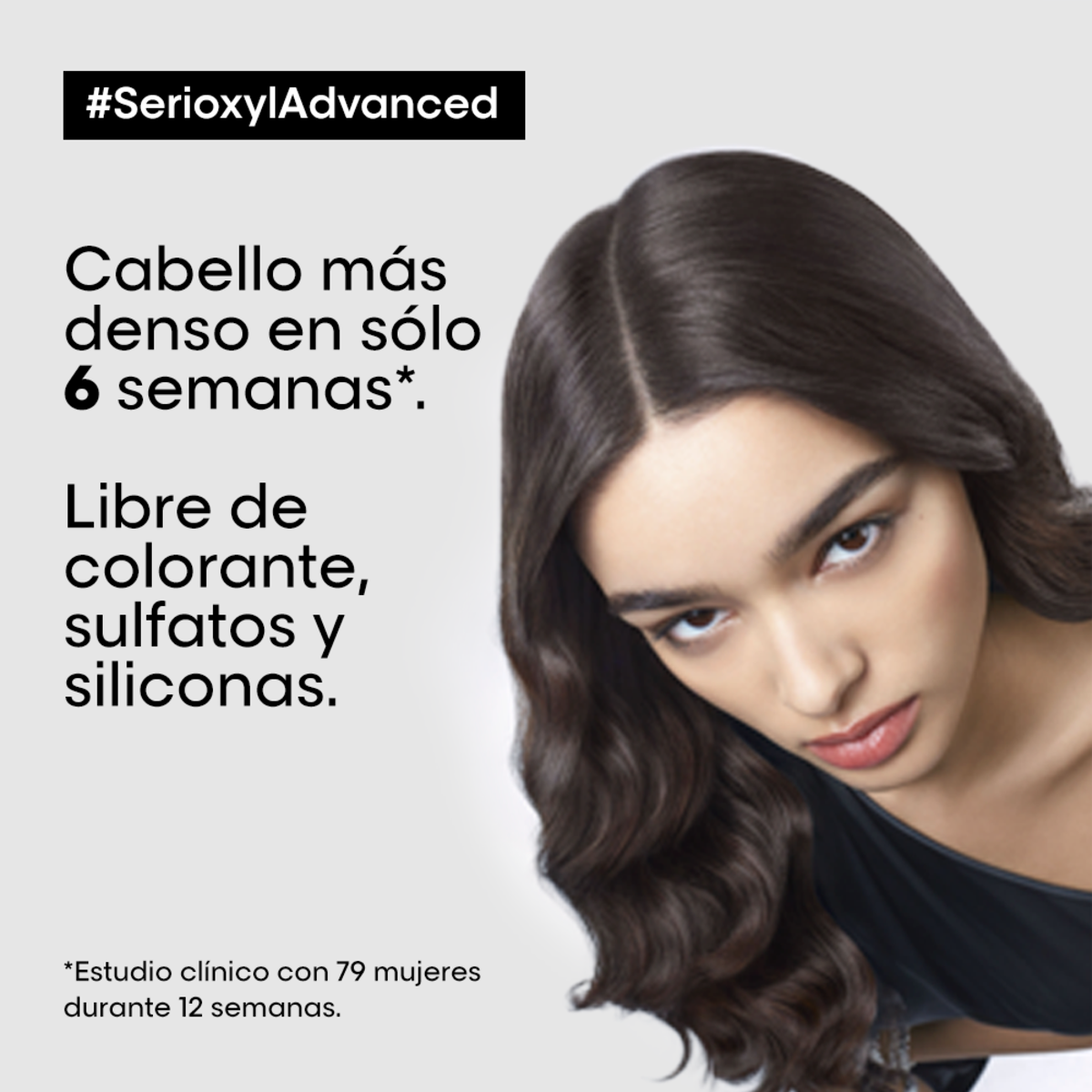Shampoo que purifica suavemente y ayuda a dar la sensación de densidad renovada Serioxyl Density 300 ml Loreal Professionnel