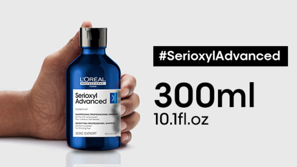 Shampoo que purifica suavemente y ayuda a dar la sensación de densidad renovada Serioxyl Density 300 ml Loreal Professionnel