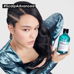 Shampoo en gel que purifica el cuero cabelludo y la fibra de residuos, sudor y grasa para una sensación más fresca y limpia Scalp Advanced Anti-Oiliness 500 ml Loreal Professionnel