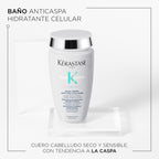 Kérastase Shampo para cuero cabelludo seco sensible propenso a la caspa creme Anti-pelliculaire Symbiose 250ml
