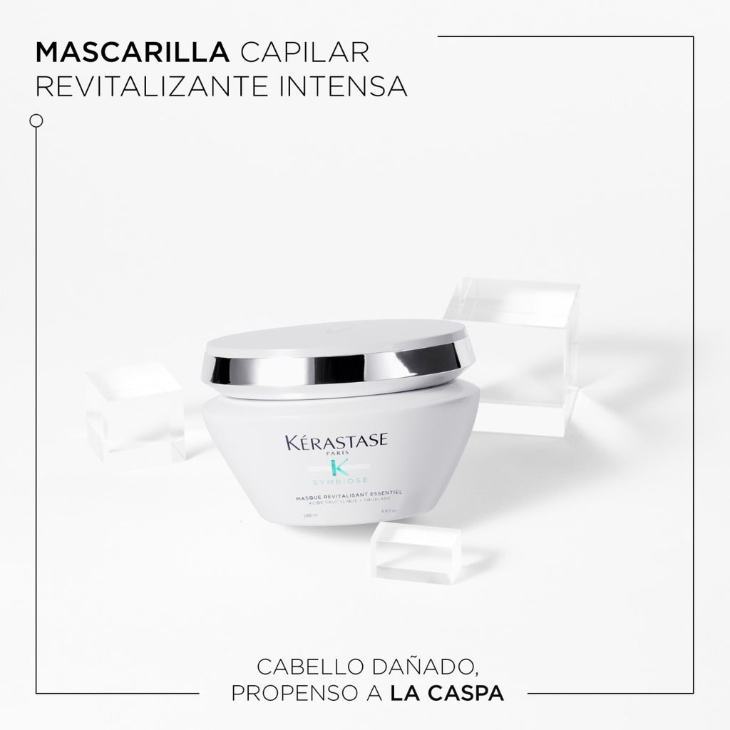 Kérastase Mascarilla Symbiose Revitalisant Essentiel para cabello dañado propenso a la caspa 200ml