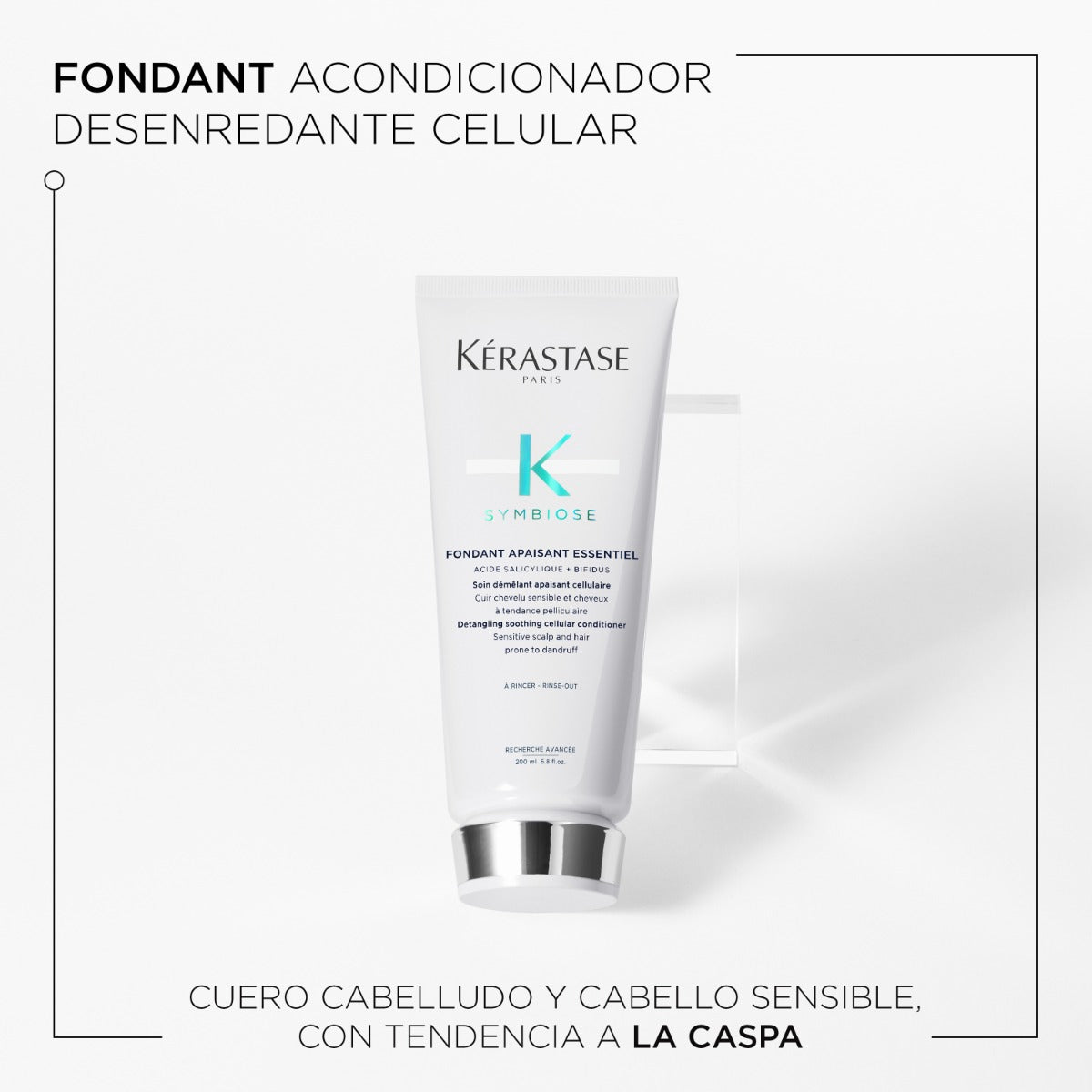 Kérastase Acondicionador Symbiose Apaisant Essentiel para cuero cabelludo sensible propenso a la caspa 200ml