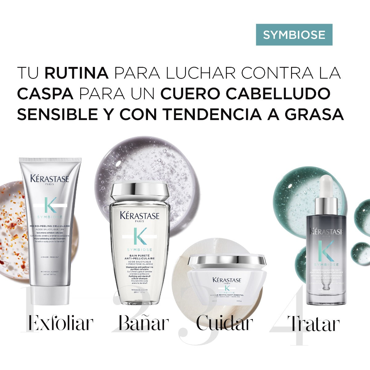 Kérastase Acondicionador Symbiose Apaisant Essentiel para cuero cabelludo sensible propenso a la caspa 200ml