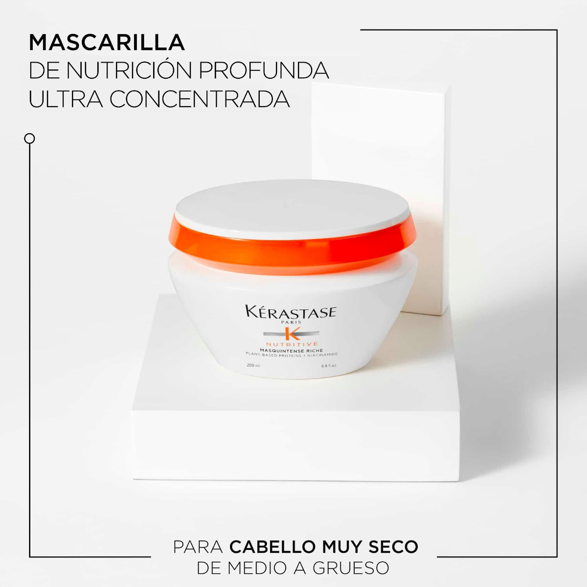 Kérastase Mascarilla Masquintense de nutrición profunda para cabello medio a grueso 200ml