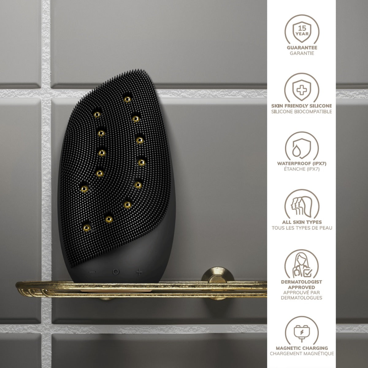 GESKE | Sonic Thermo Facial Brush & Face-Lifter | 8 in 1