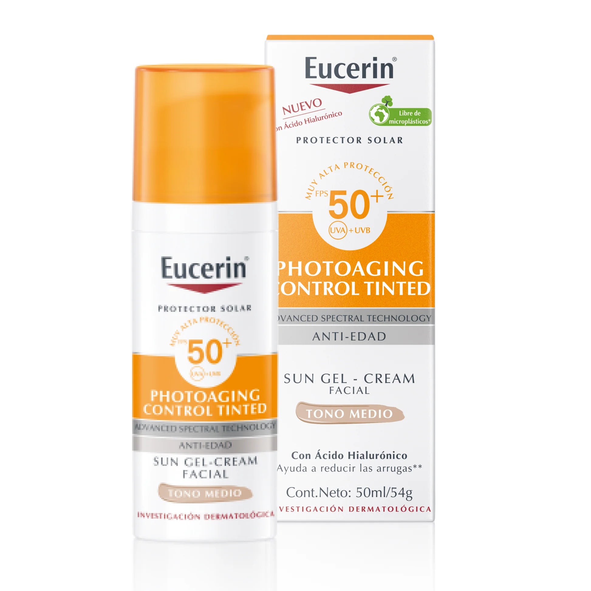 EUCERIN Sun Face Antiedad FPS50 Tono Medio 50ml