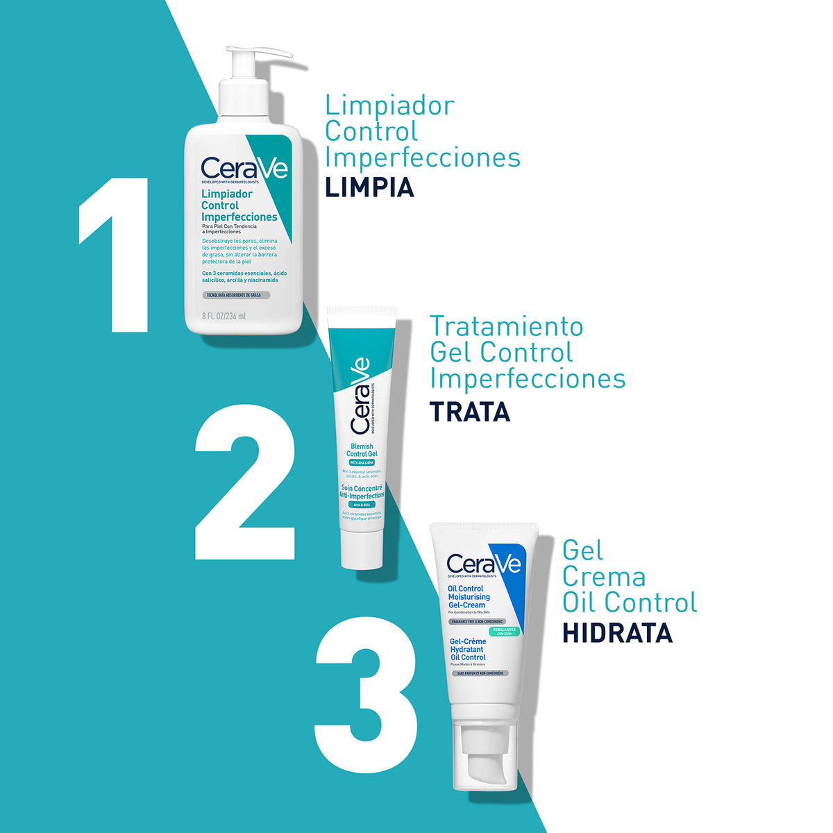 Gel Limpiador Anti-imperfecciones Blemish Control 236ml | CeraVe