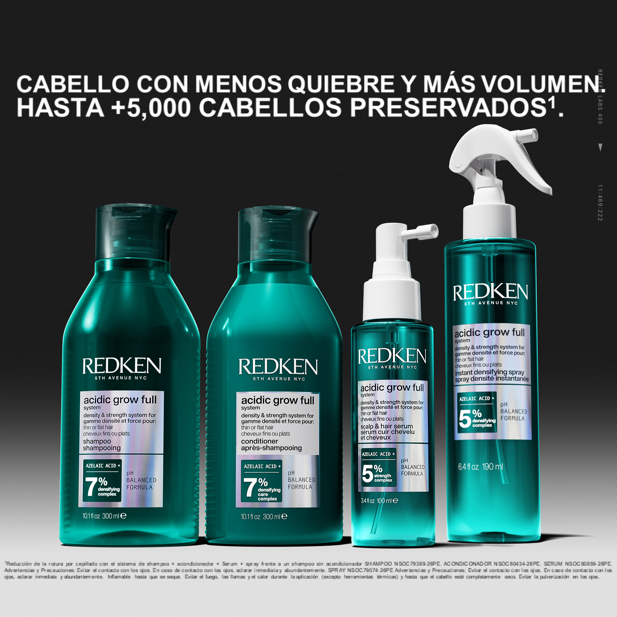 Spray Acidic Grow Full System para cabello con falta de volumen 190ml | Redken