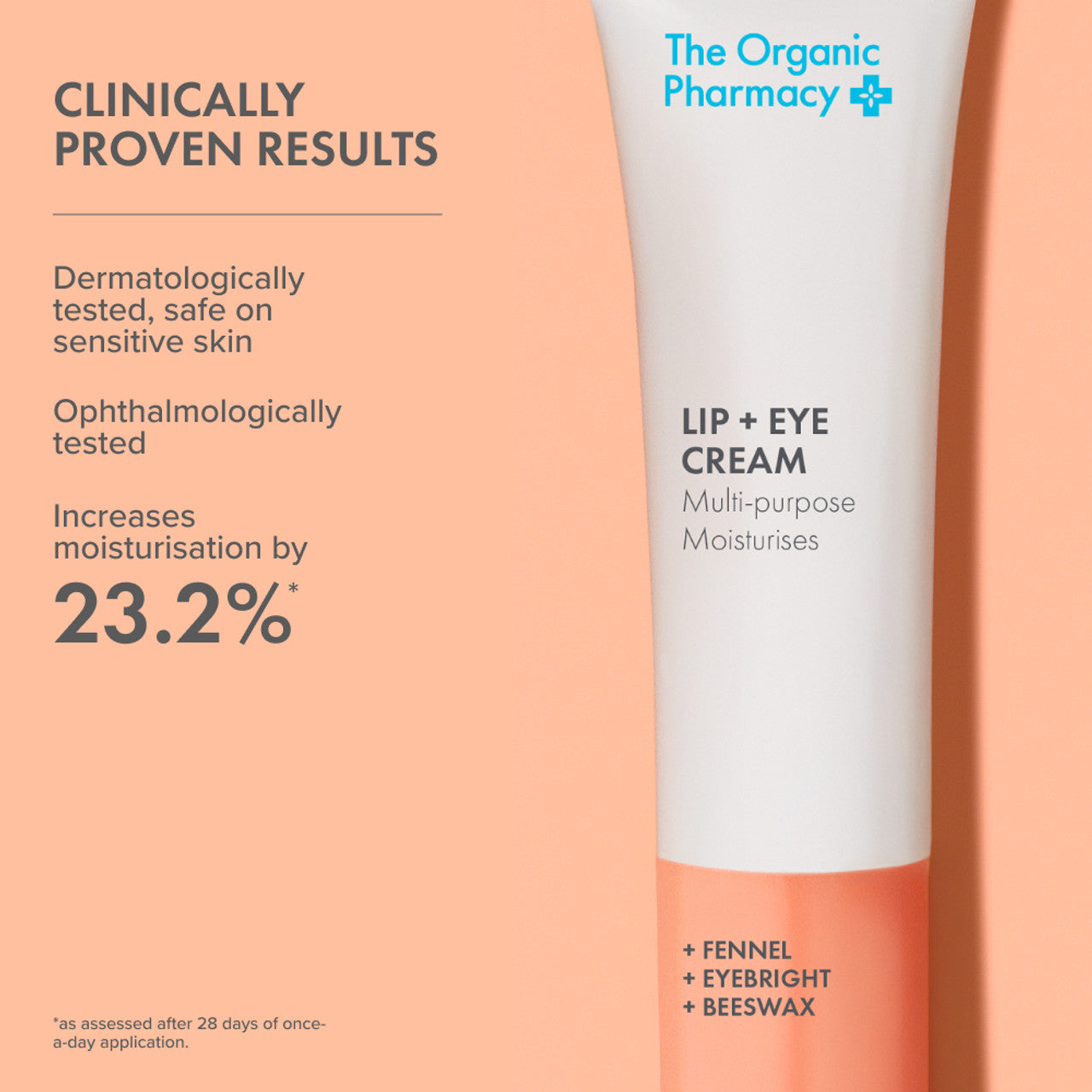 Lip + Eye Cream 10ml | The Organic Pharmacy
