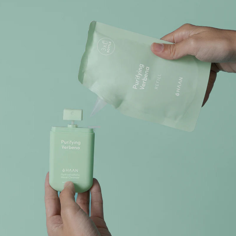 Gel Sanitizer desinfectante de manos HAAN Purifying Verbena bottle 30ml