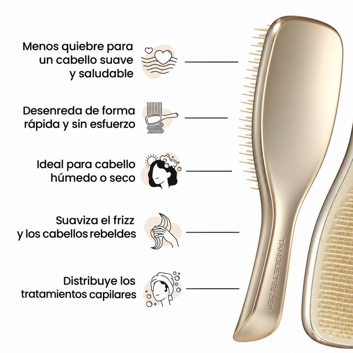 Ultimate Detangler Chrome Champagne Gold | Tangle Teezer