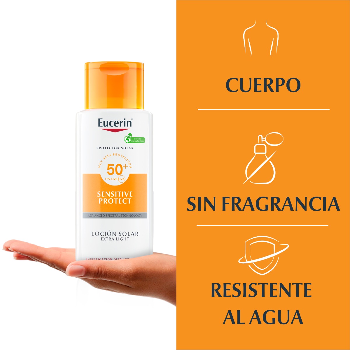 Eucerin Sun Loción Extra Ligera FPS 50 150ml