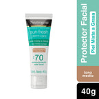 Protector Solar Facial Neutrogena Sun fresh Derm care Tono medio FPS 70 40g