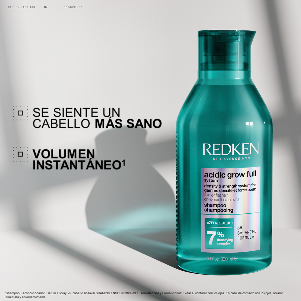 Shampoo Acidic Grow Full System para cabello con falta de volumen 300ml | Redken