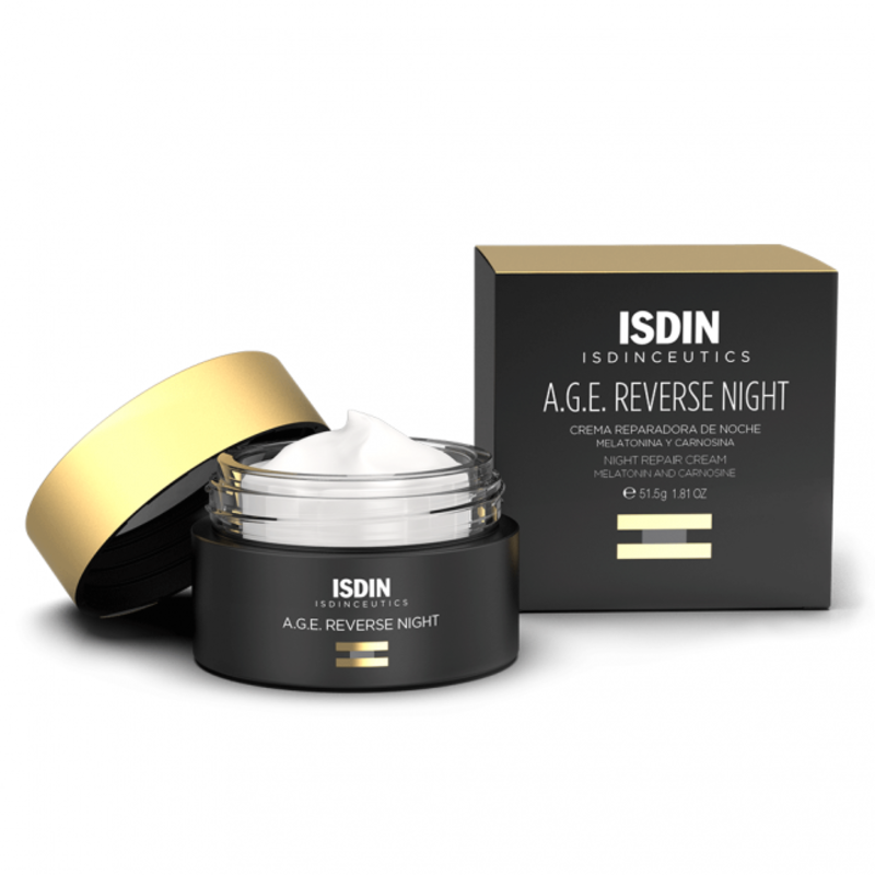 ISDINCEUTICS AGE REVERSE NIGHT 50 ml - Crema reparadora de noche con Melatonina - Antiedad