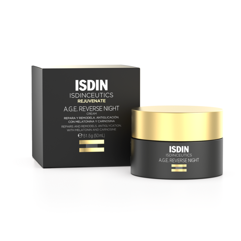 ISDINCEUTICS AGE REVERSE NIGHT 50 ml - Crema reparadora de noche con Melatonina - Antiedad