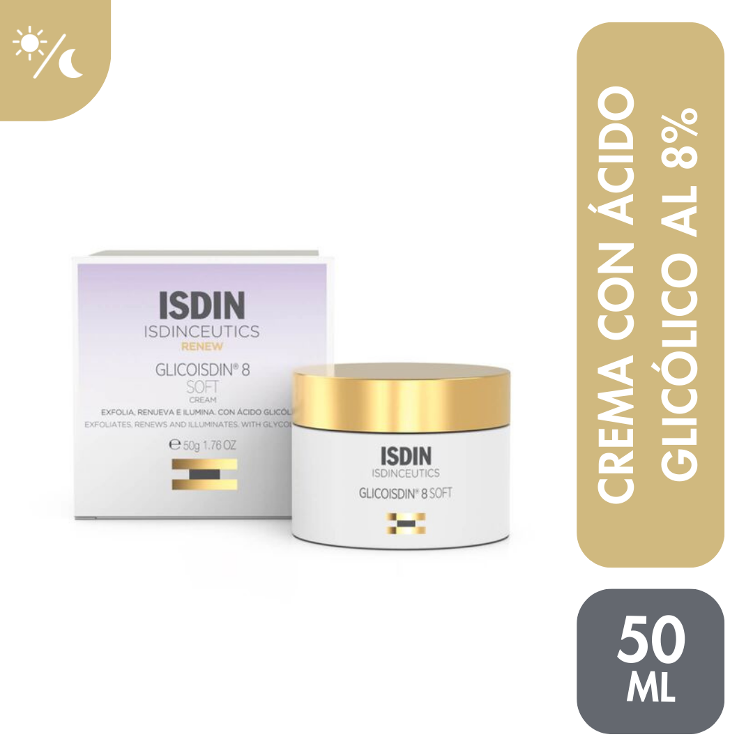 Crema Facial Isdin Glicoisdin 8% Soft Efecto Peeling
