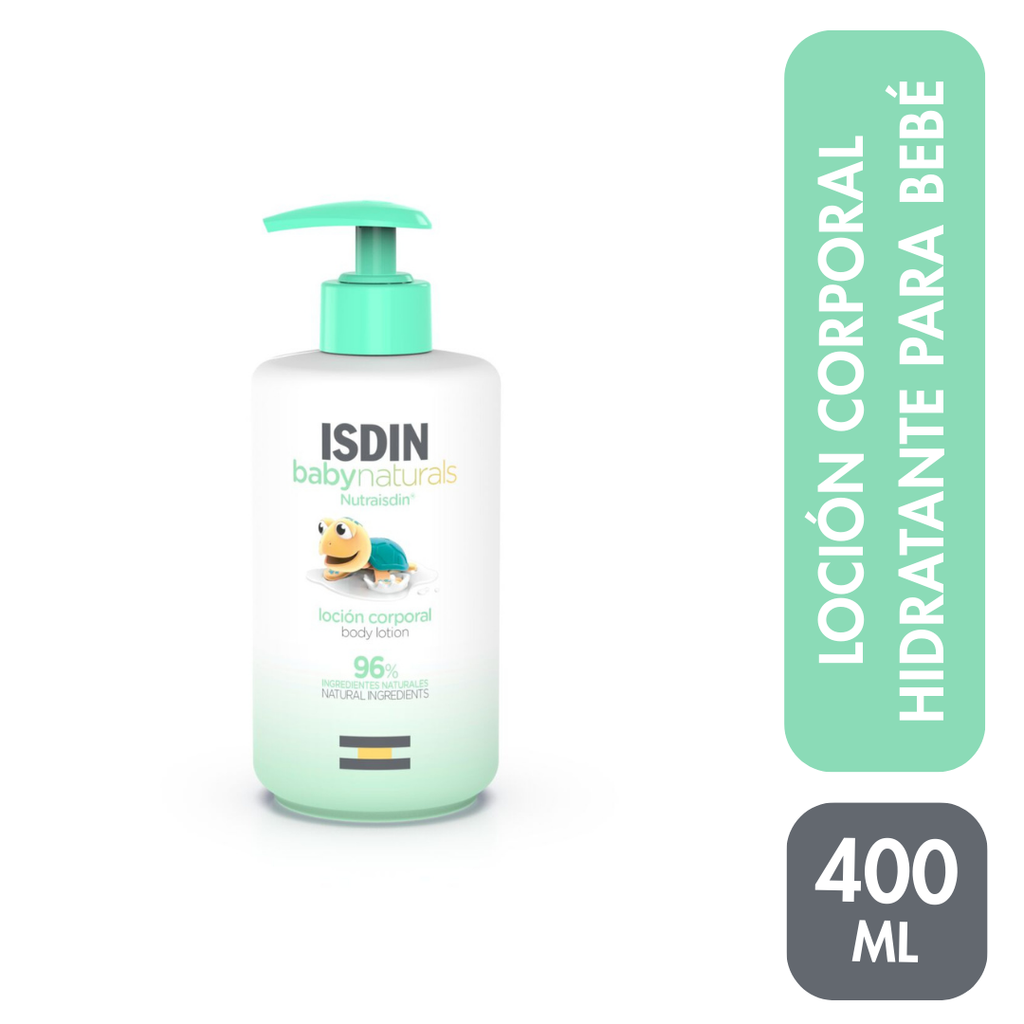 Isdin Babynaturals Body Lotion 400ml - Loción corporal hidratante para la piel del bebé