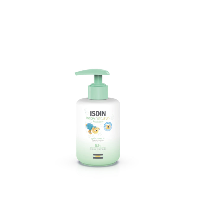 Isdin Babynaturals Gel Champú 200ml - Limpieza cabello y cuerpo para la piel del bebé