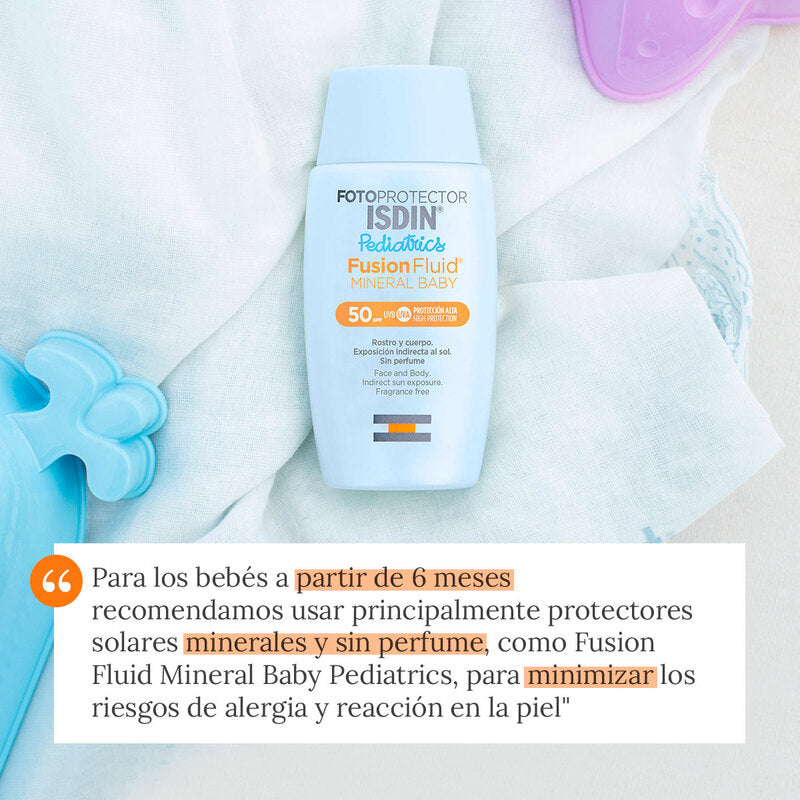 Protector Solar  ISDIN FUSION MINERAL BABY 50- 50 ml - Bloqueador