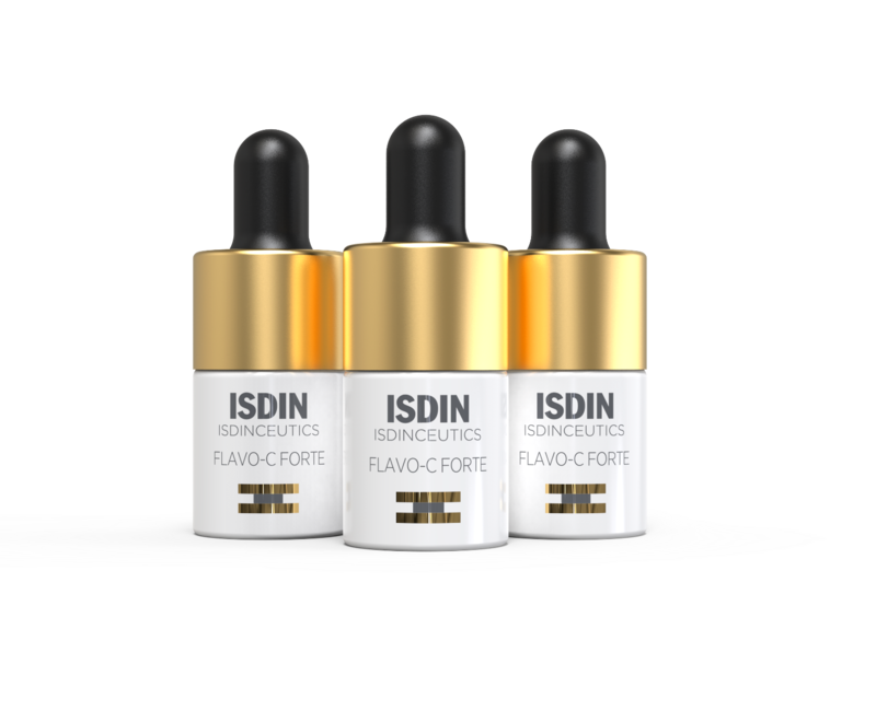 ISDINCEUTICS FLAVO FORTE X 3 X 5.3 ml - Sérum facial con 15% de vitamina C pura y fresca - Antiedad