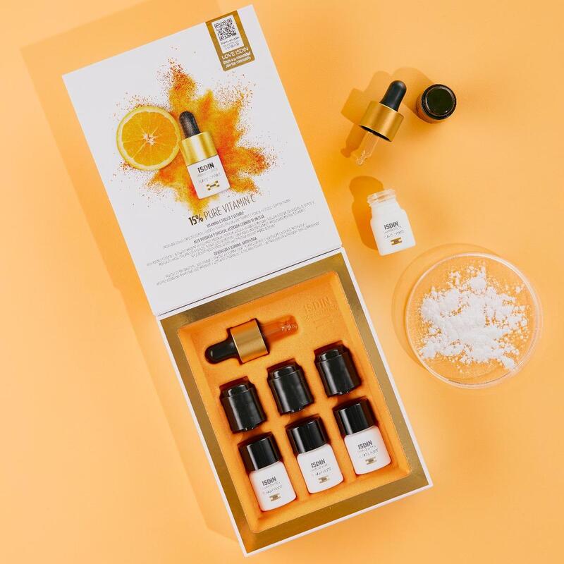 ISDINCEUTICS FLAVO FORTE X 3 X 5.3 ml - Sérum facial con 15% de vitamina C pura y fresca - Antiedad