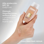 Isdin Fotoprotector Fusion Water Magic Color Medium SPF 50 50ml - Bloqueador