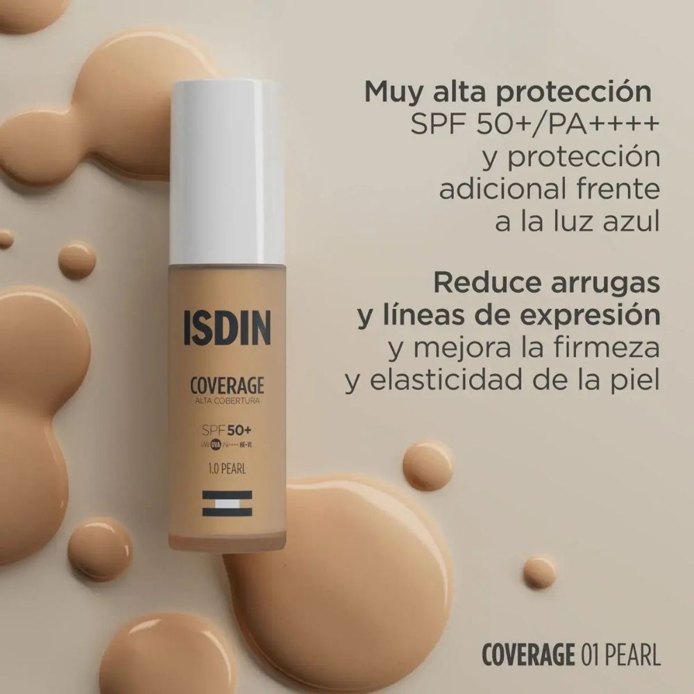 Base de Maquillaje Isdin Coverage 1.0 Pearl Spf50+ 30 Gr | Isdin