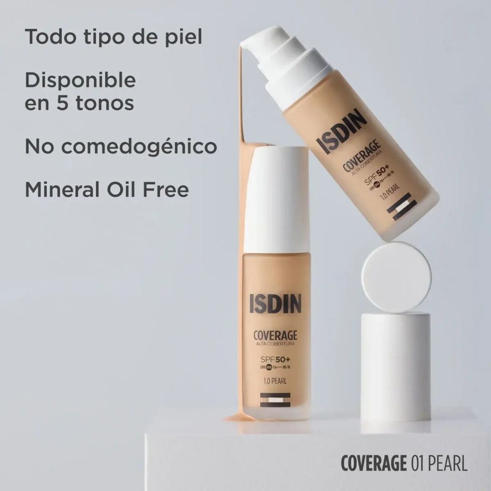 Base de Maquillaje Isdin Coverage 1.0 Pearl Spf50+ 30 Gr | Isdin
